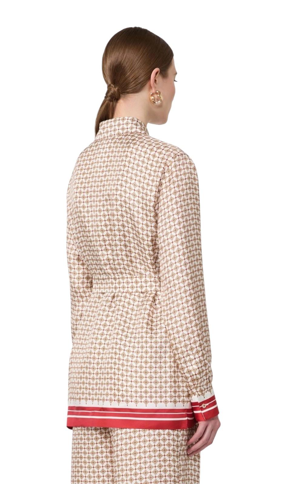 STUDIO Camicia Studio donna 2616191011600 001 Tenuta in seta stampata Rosso<BR/> 2616191011600 001 