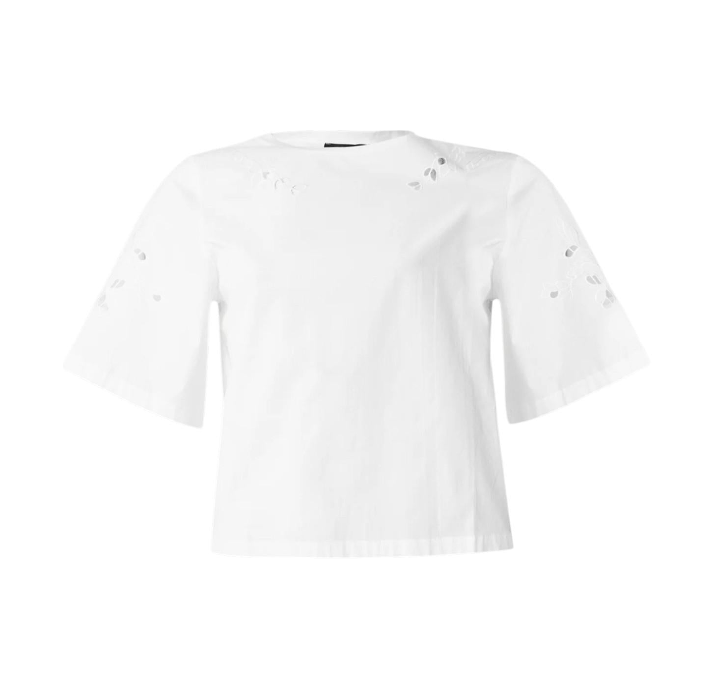 WEEKEND Blusa Weekend donna 2615941102600 001 Targa cotone con ricami à jour Bianco<BR/> 2615941102600 001 
