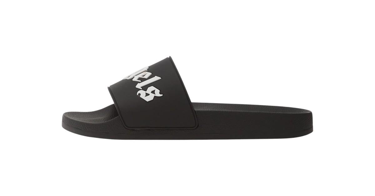 PALM ANGELS Ciabatte Palm Angels unisex PMIC018S26MAT003 1001 Big Logo Sliders Nero PMIC018S26MAT003 1001 