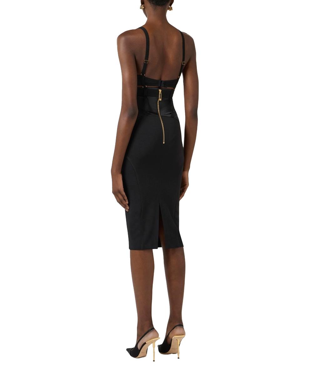 ELISABETTA FRANCHI Abito ELISABETTA FRANCHI donna AB88162E2 Nero aderente tubino spacco AB88162E2 110 