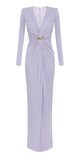 Elisabetta Franchi Women's Dress ABR2961EV7 Red Carpet Lilac