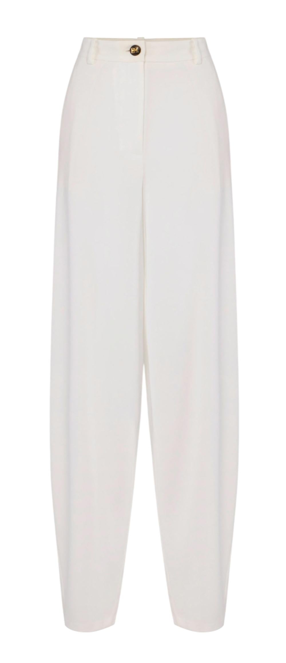 ELISABETTA FRANCHI Pantalone Elisabetta Franchi donna PA17861E2360 Essential Collection Avorio<BR/> PA17861E2 360 