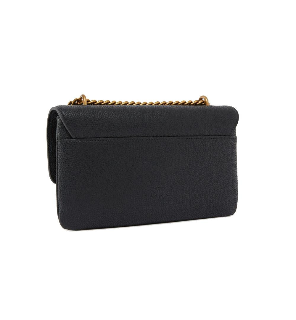 PINKO Borsa Pinko Love One soft mini nera oro tracolla piccola love birds<BR/> 104528 A29Q Z99Q 