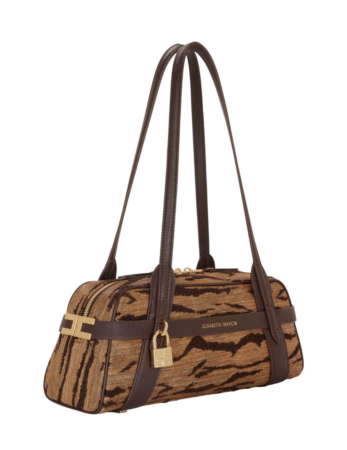ELISABETTA FRANCHI Borsa donna Elisabetta Franchi BS11A62E2470 Tigre Cammello<BR/> BS11A62E2 470 
