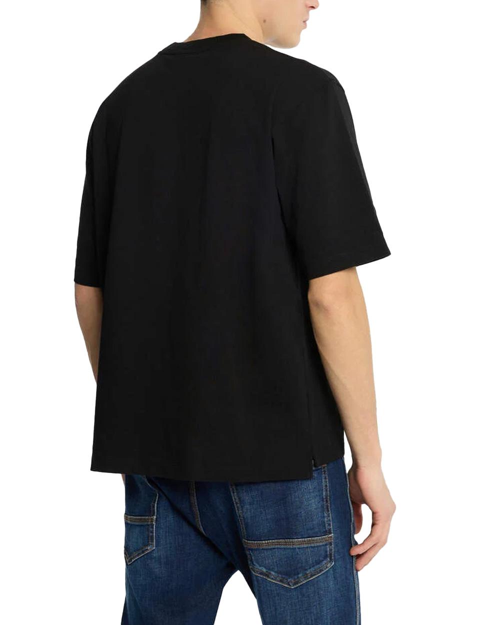 DSQUARED2 T-shirt DSQUARED2 uomo Loose Fit con logo S71GD1653D20033 Nera cotone loose girocollo logo S71GD1653D20033 900 