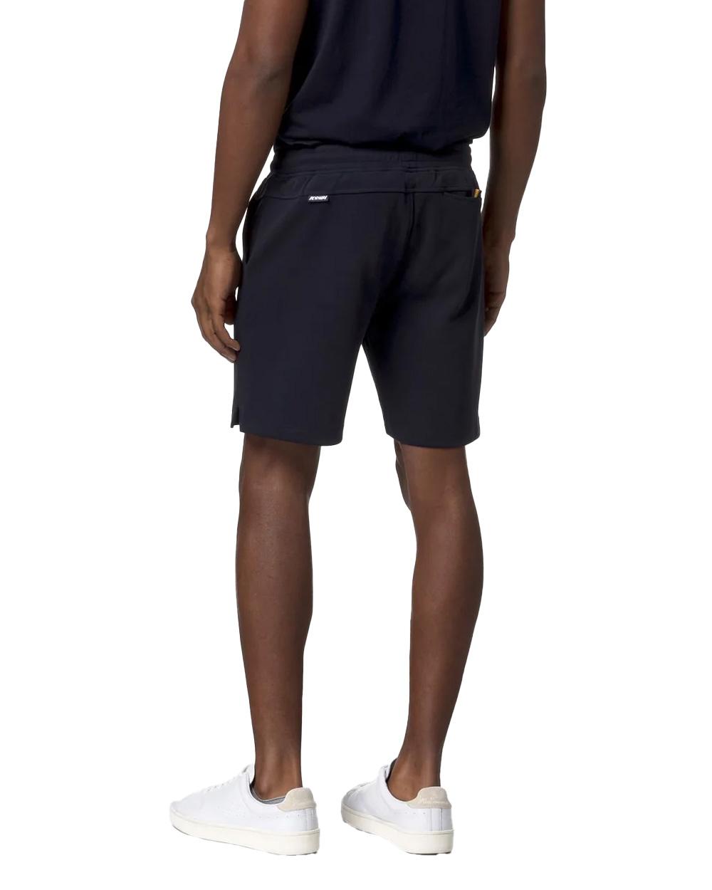 K-WAY Bermuda K-WAY uomo K2122XW KENY INTERLOCK Blu fitting regolare tasche elastico K2122XW K89 