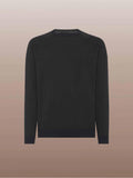 RRD men's sweater AMOS COTTON ROUND KNIT W24120 Blue regular fit raglan cut cotton