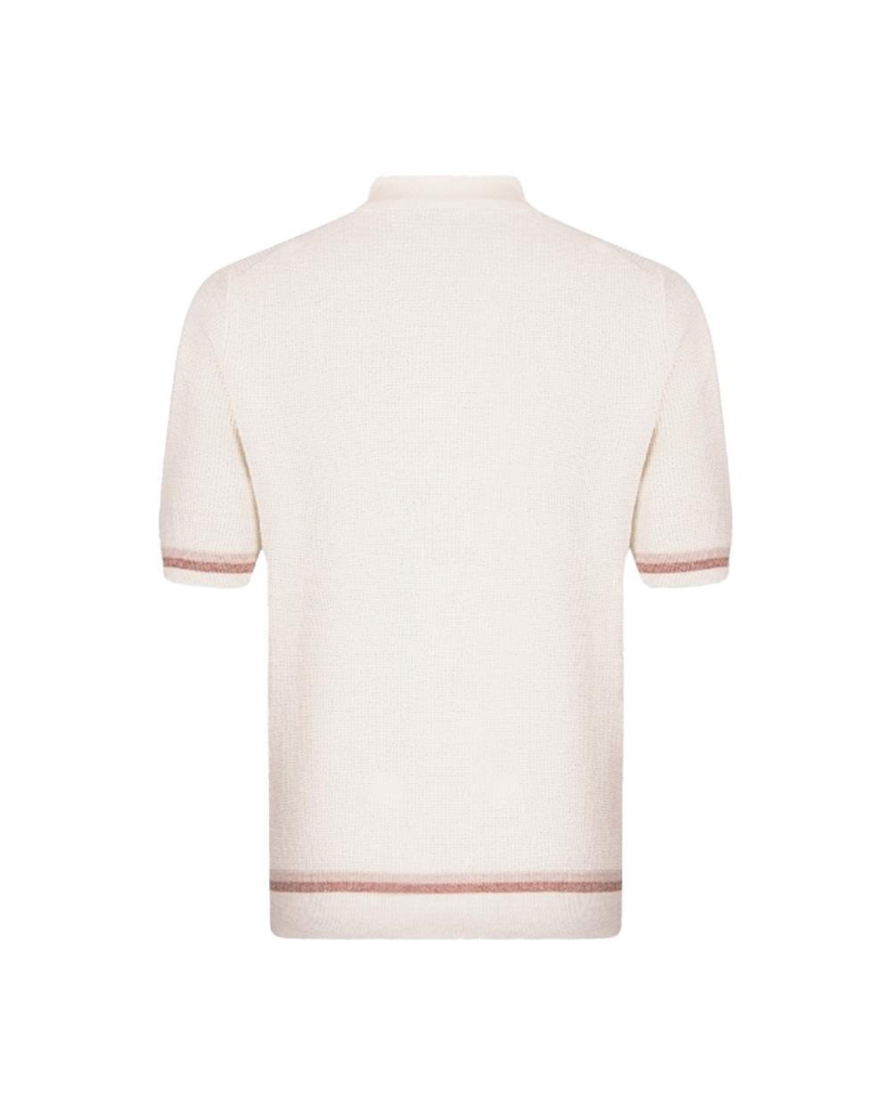 GRAN SASSO Camicia GRAN SASSO uomo 5719418671 Panna lino cotone collo bowling regular fit 5719418671 001 