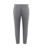 Dondup men's Alfredo UP518GS0096U grey slim trousers in compact gabardine