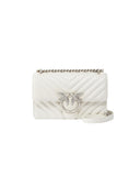 PINKO women's bag LOVE ONE MINI DC 100074A0GK White quilted nappa leather buckle shoulder strap