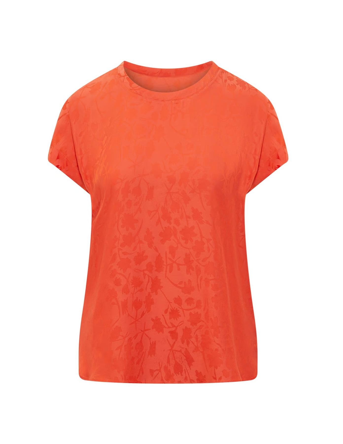 PINKO Blusa Pinko donna 100100A3AN A99 Farida con motivo floreale Arancio<BR/> 100100A3AN A99 