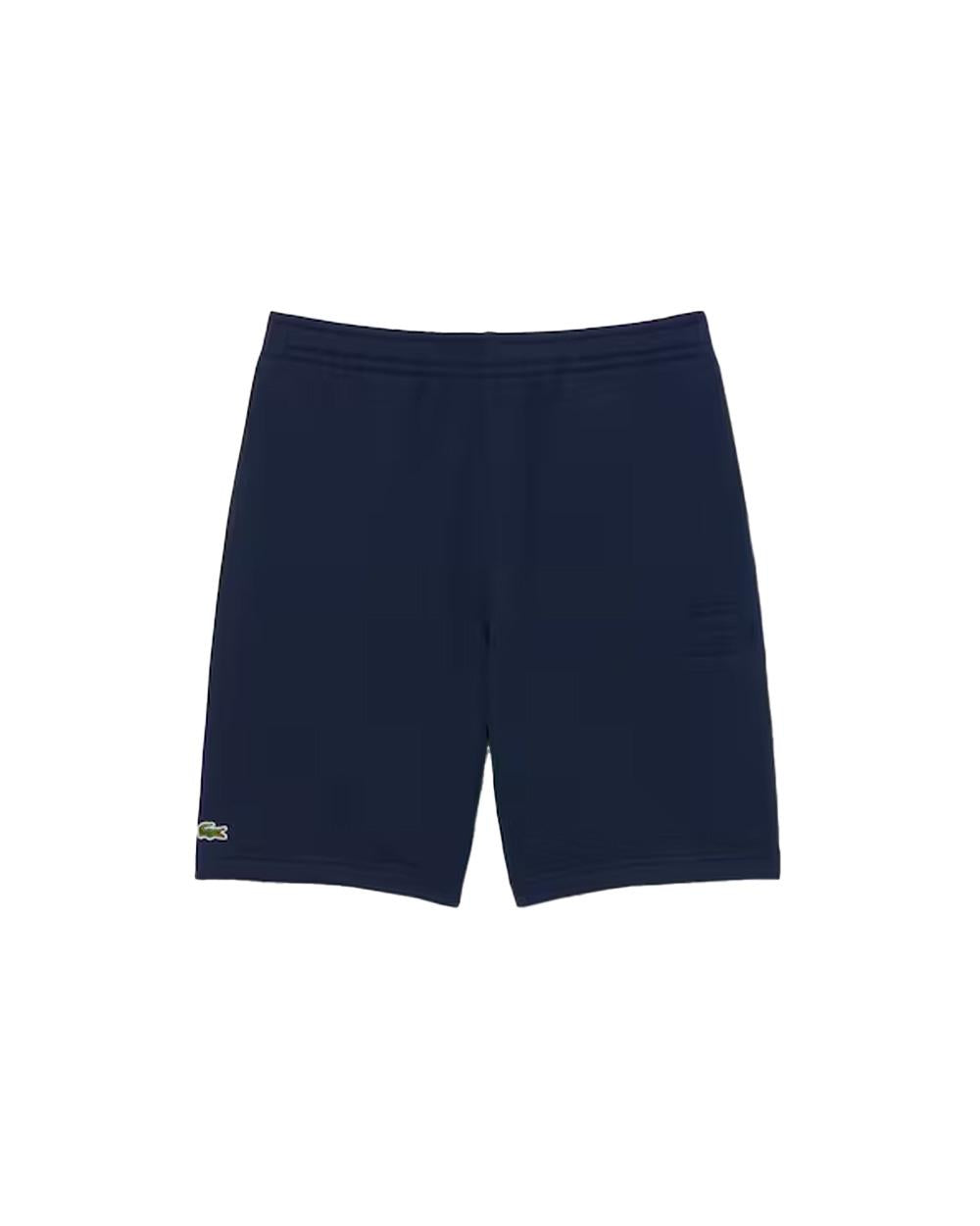 LACOSTE Bermuda LACOSTE uomo GH0788 Blu taglio dritto coulisse cotone coccodrillo GH0788 166 