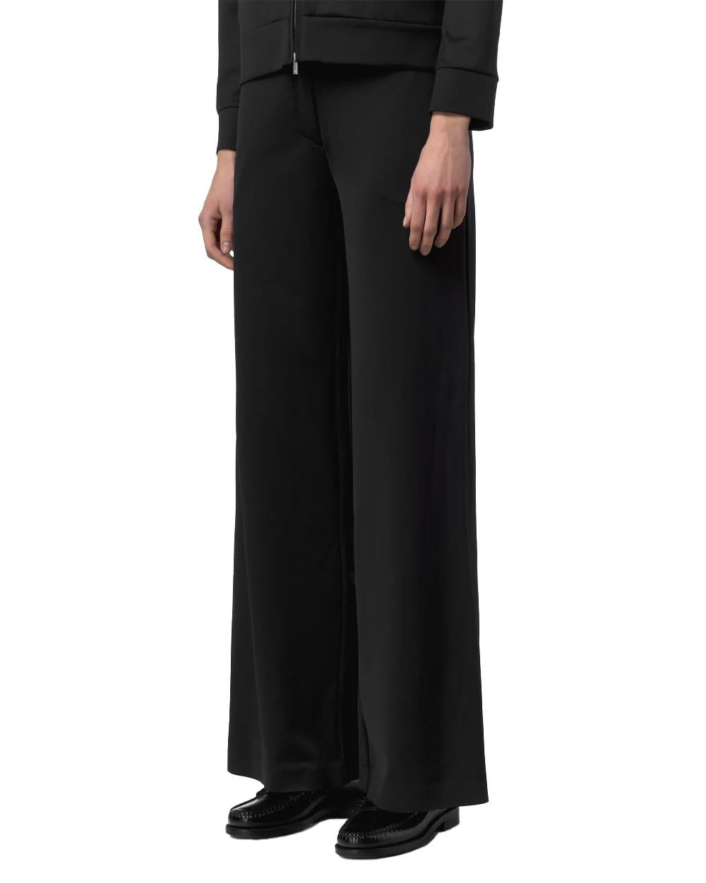 K-WAY Pantalone K-WAY donna K8148GW JALLE SL SPACER Nero elasticizzato antipiega zip gamba ampia K8148GW USY 