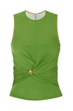 Top Elisabetta Franchi donna TO03761EV3 The Femme Paradox Aloe Verde