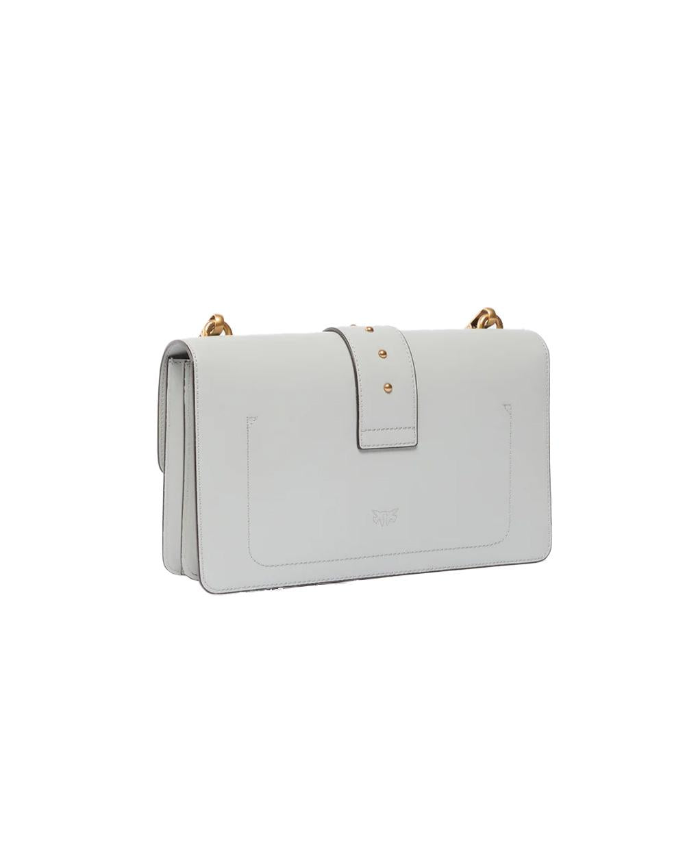 PINKO Borsa PINKO donna LOVE ONE ST CL 105857A0F1 Grigio pelle mano seta tracolla regolabile 105857A0F1 K32Q 