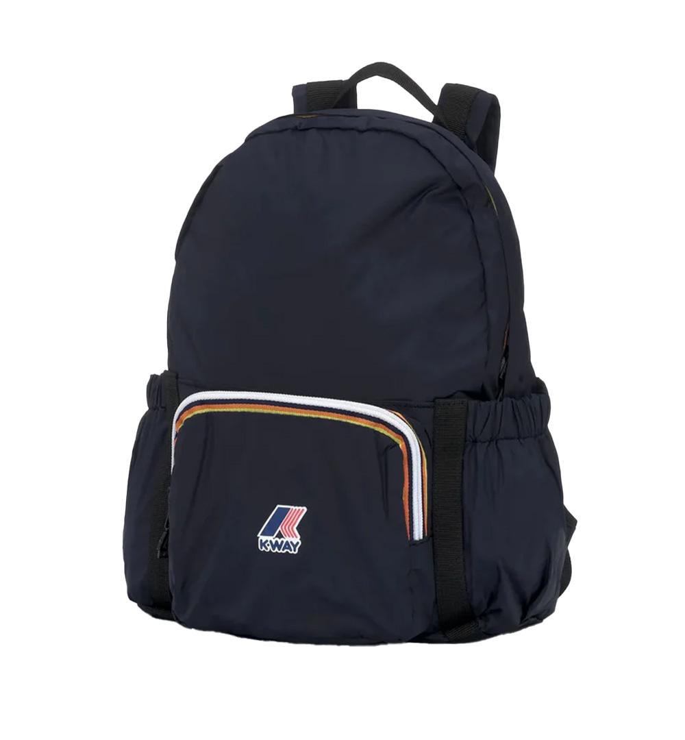 K-WAY Zaino K-Way Michelet K61415W Blu scuro unisex impermeabile idrorepellente antivento logo tasche K61415W K89 