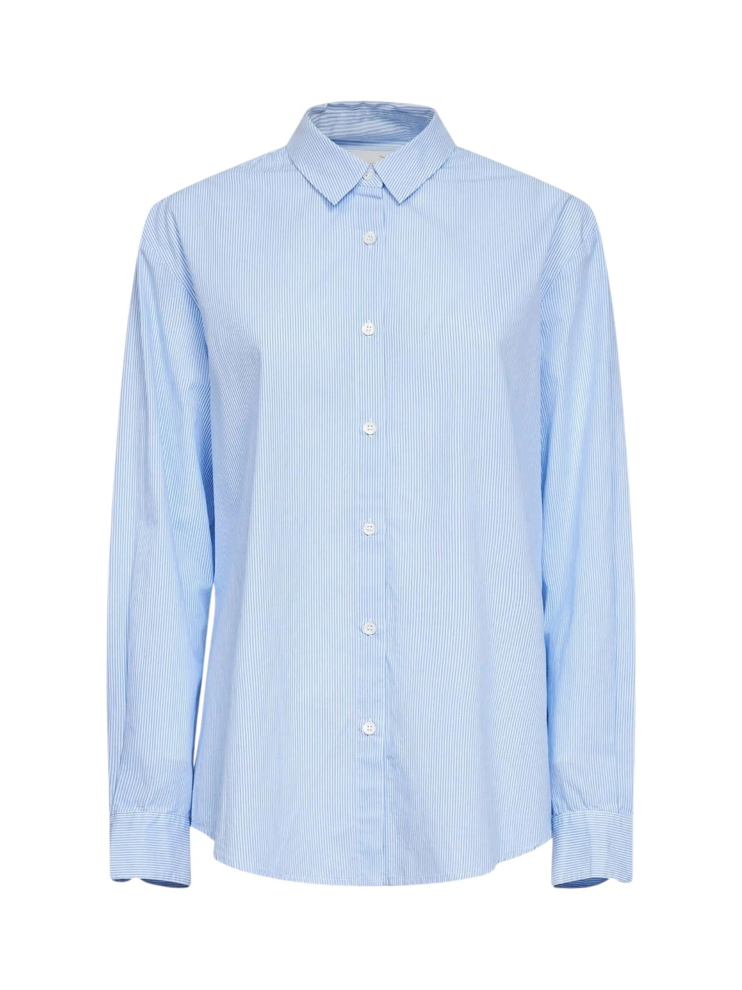 MC2 SAINT BARTH Camicia MC2 SAINT BARTH donna BRIG005 01859L 31 Brigitte Embry Cotton Stripes Micro a righe Celeste Bianco<BR/> BRIG00501859L 31 