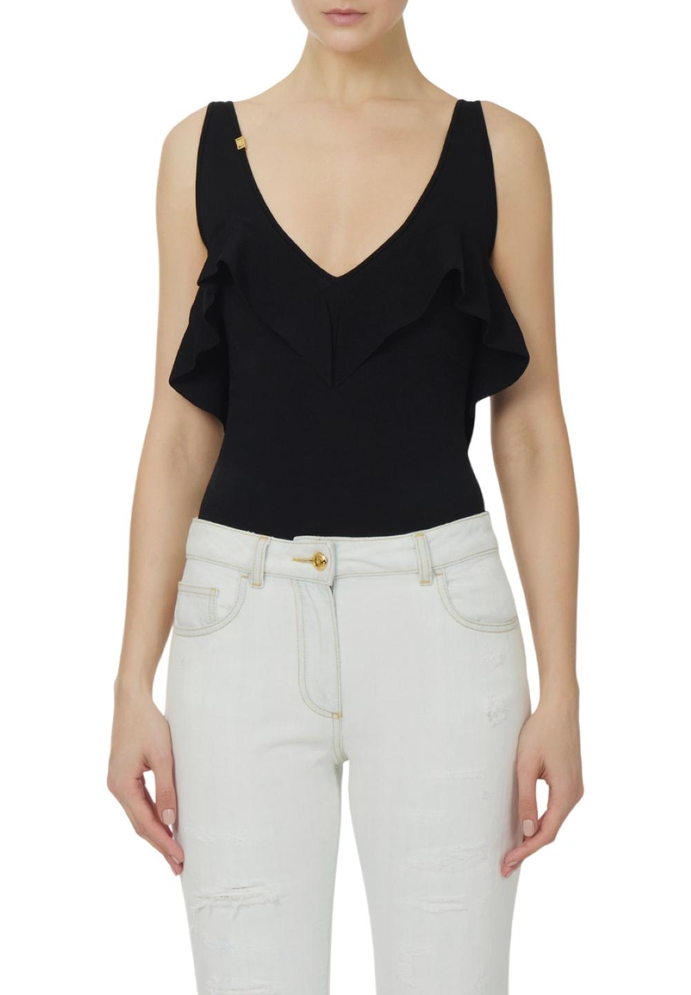 ELISABETTA FRANCHI Body Elisabetta Franchi donna BK86B62E2110 The Club Nero<BR/> BK86B62E2 110 