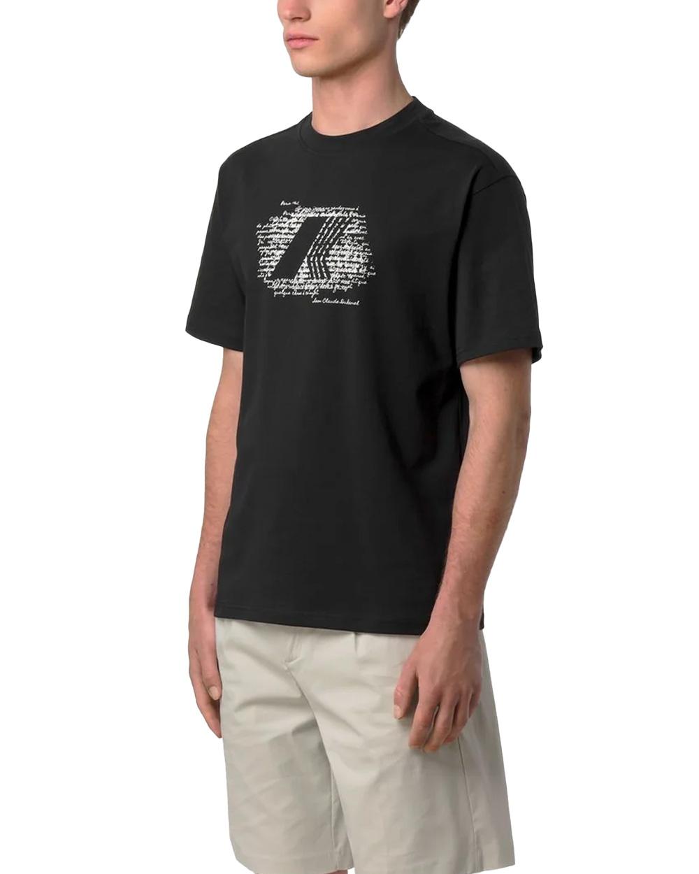 K-WAY T-shirt K-WAY uomo K71357W SOLO JERSEY HISTORY Nera K71357W USY 