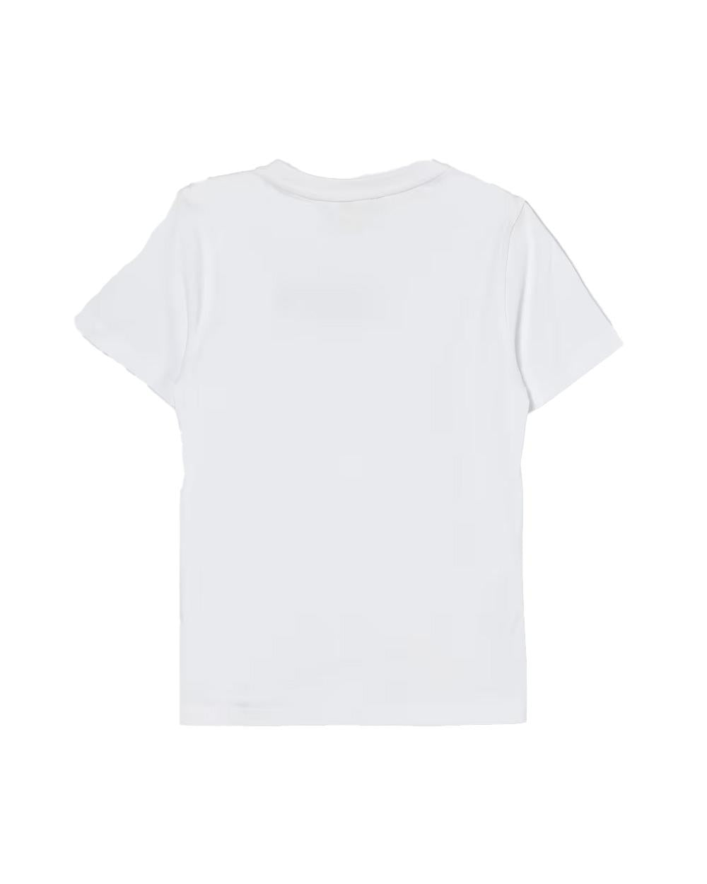 K-WAY T-shirt K-WAY bambino K1161XWR Odom Hawaien Bianca cotone girocollo mezza manica<BR/> K1161XWR 001 