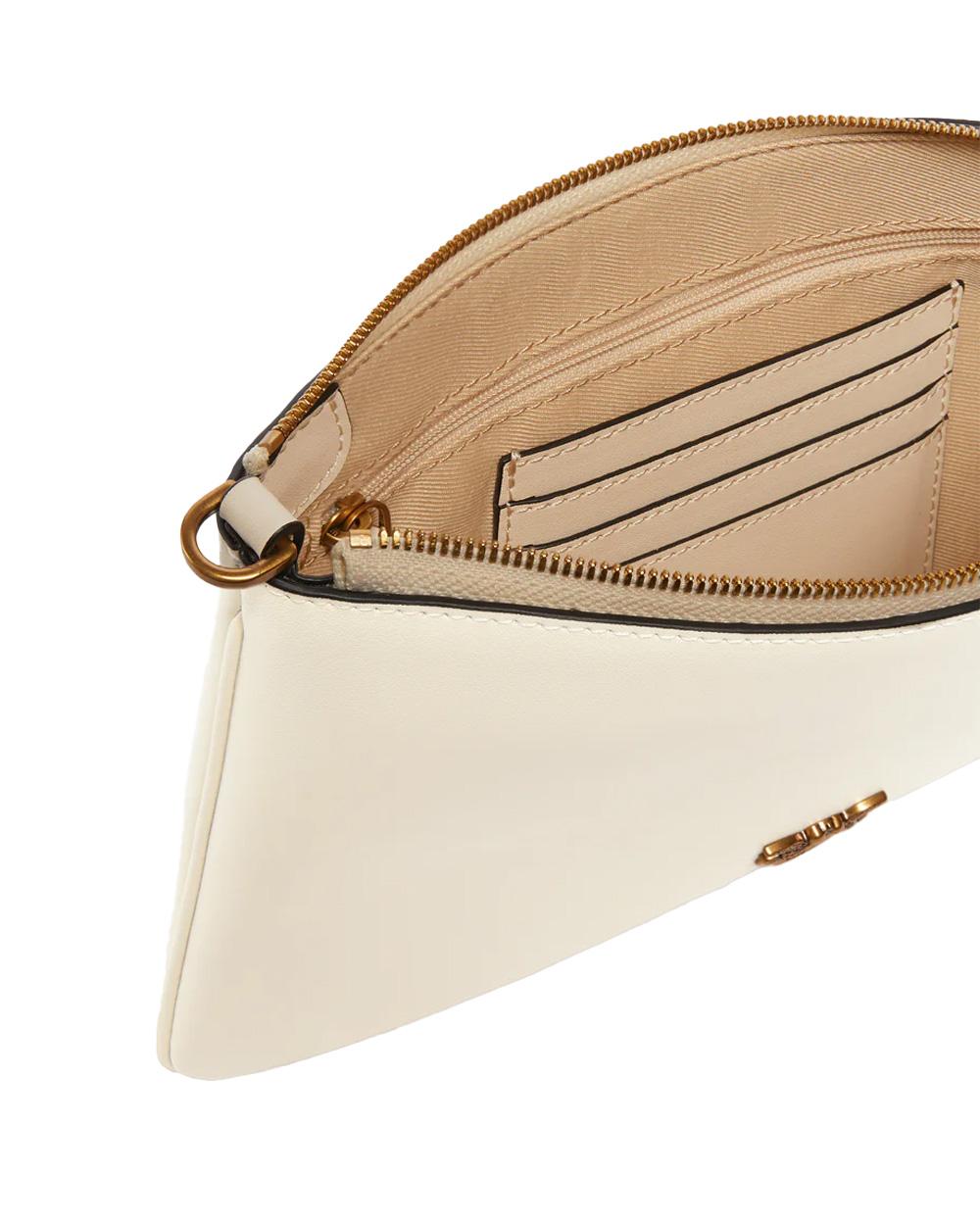 PINKO Borsa PINKO donna FLAT CLASSIC 100455A0F1 Bianco chiusura zip pelle tracolla 100455A0F1 Z14Q 