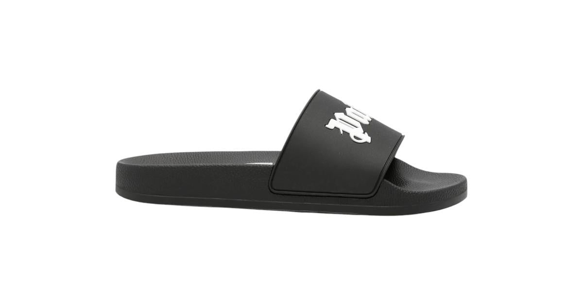 PALM ANGELS Ciabatte Palm Angels unisex PMIC018S26MAT003 1001 Big Logo Sliders Nero PMIC018S26MAT003 1001 