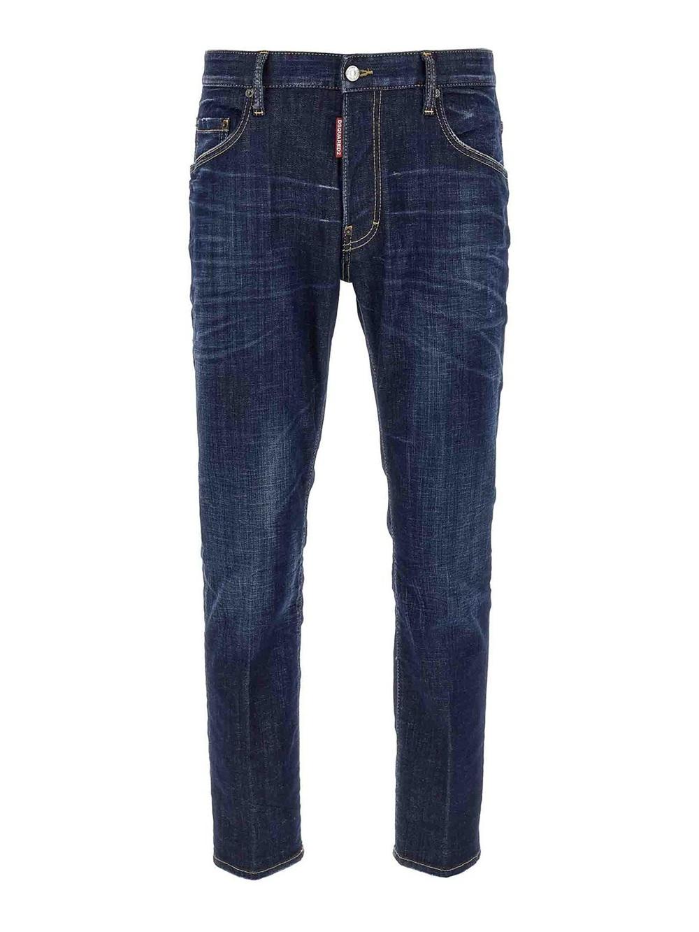 DSQUARED2 Jeans Dsquared2 uomo S74LB1737D30010470 Blu scuro slim fit S74LB1737D30010 470 