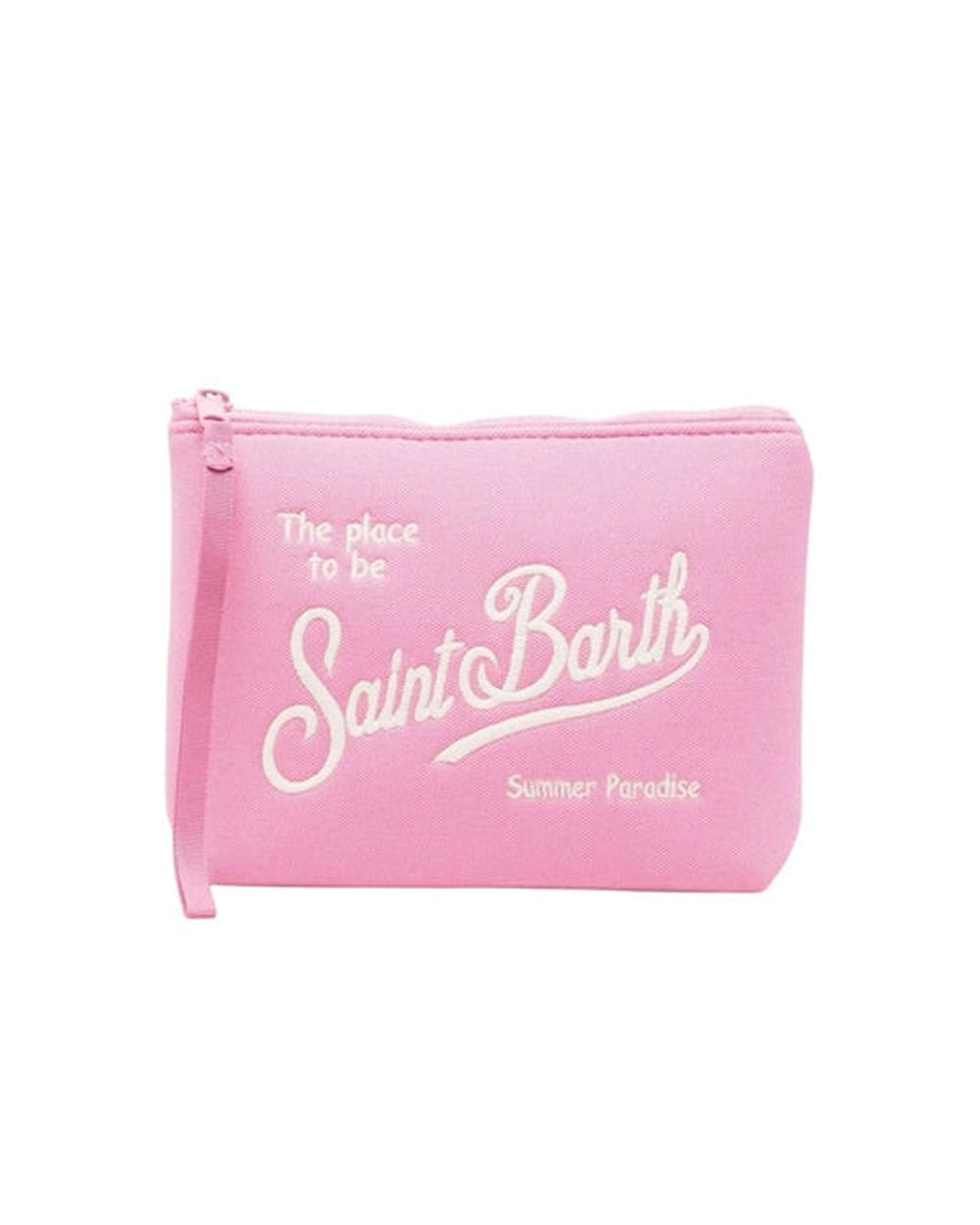 MC2 SAINT BARTH Pochette MC2 SAINT BARTH donna ALI000800223L Rosa logo cerniera linguetta ALI000800223L 21 