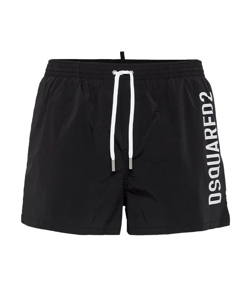 DSQUARED2 SWIMWEAR Costume Dsquared2  Swimwear uomo D7B646000010 nero logo laterale D7B646000 010 