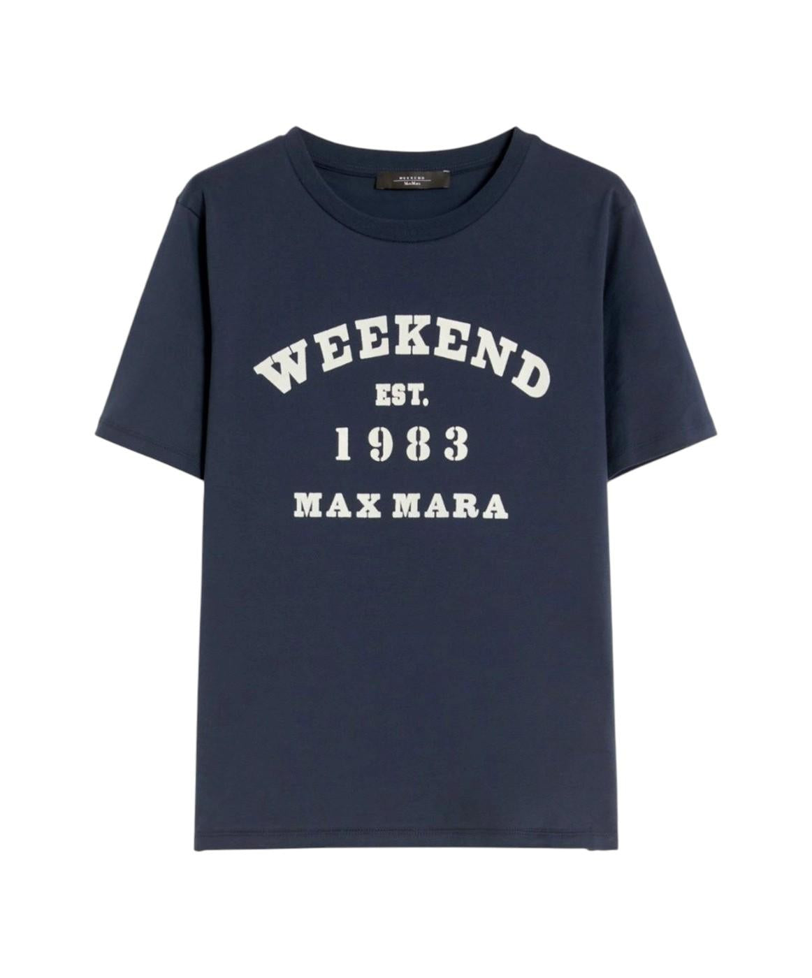 WEEKEND T-shirt Weekend donna 2615971051600 007 Tenue con motivo grafico Blu 2615971051600 007 