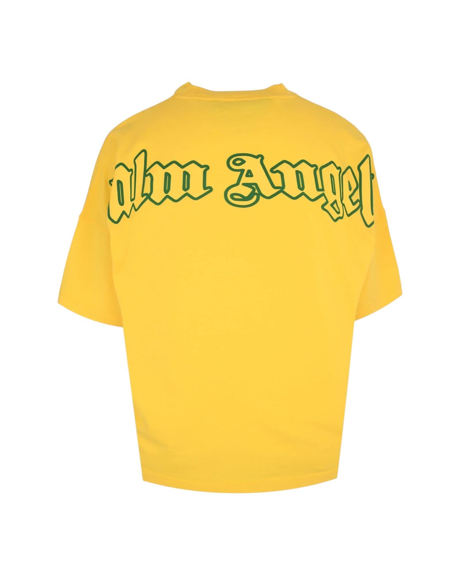 PALM ANGELS T-shirt PALM ANGELS uomo PMAA10BS26JER0051818 Giallo PMAA10BS26JER005 1818 