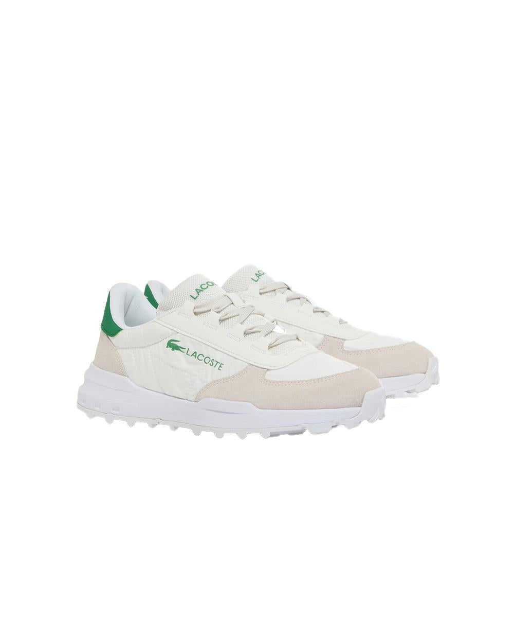 LACOSTE Sneakers LACOSTE uomo Elite Active Evo 51SMA0037 Panna pelle scamosciata fodera tessuto 51SMA0037 082 