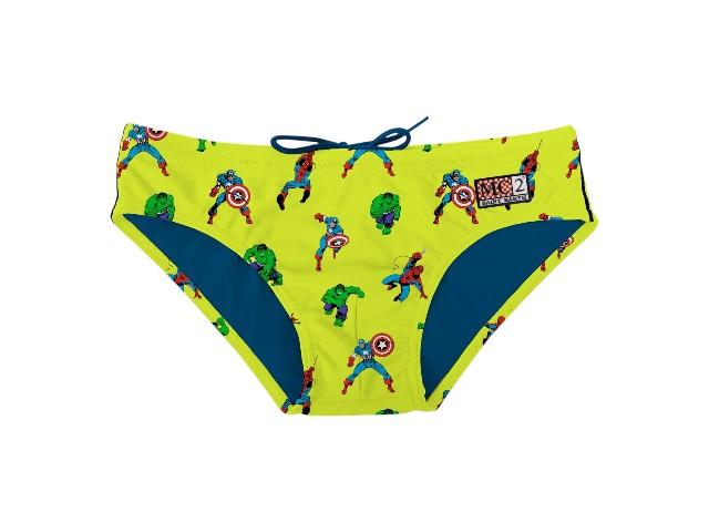 MC2 SAINT BARTH Costume MC2 SAINT BARTH bambino BIL0001 01639L94 Billy con stampa Super Eroi Giallo<BR/> BIL000101639L 94 