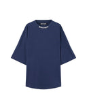 T-shirt Palm Angels uomo PMAA10BS26JER0014 103 Classic logo over tee Blu