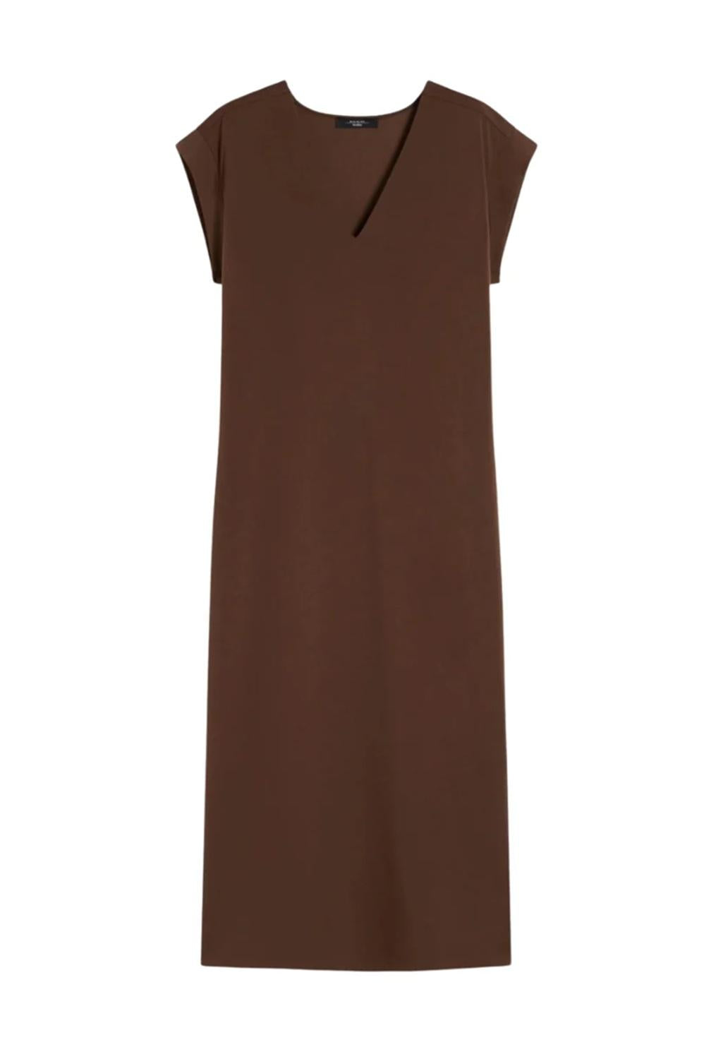 WEEKEND Abito Weekend donna 2615621052600 002 Mirto lungo in lyocell Marrone<BR/> 2615621052600 002 