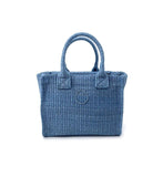 Pinko Women's Bag 106832A369Y E5Y Beach Shopper Mini Raffia Blue