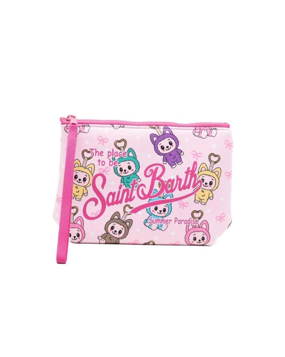 MC2 SAINT BARTH Pochette MC2 SAINT BARTH donna ALINE ALIN00100756L Rosa linguetta labubu logo ALIN00100756L COL 