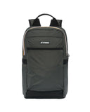 Zaino K-WAY unisex K8148CW MID LAON Verde idroreppellente spallacci tasca logo