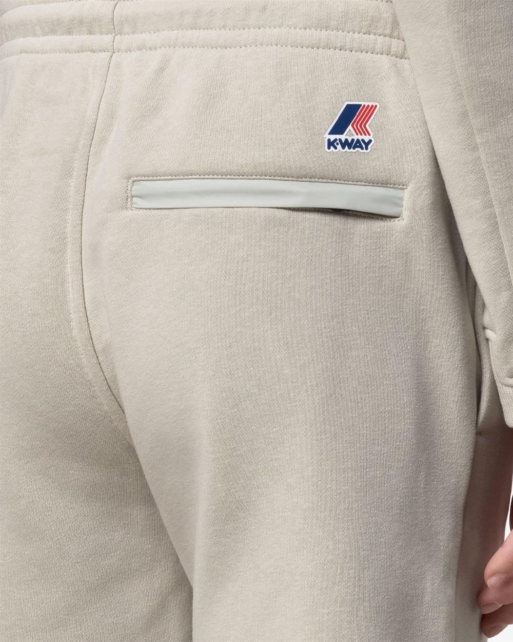 K-WAY Bermuda K-WAY uomo K5138GW CASIMIR POLY COTTON Beige tasche poliestere cotone vstibilità regolare logo<BR/><BR/> K5138GW 634 