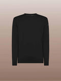 Maglia RRD uomo MAXELL ROUND KNIT W24158 Nera girocollo sottii coste colletto polsi bordi