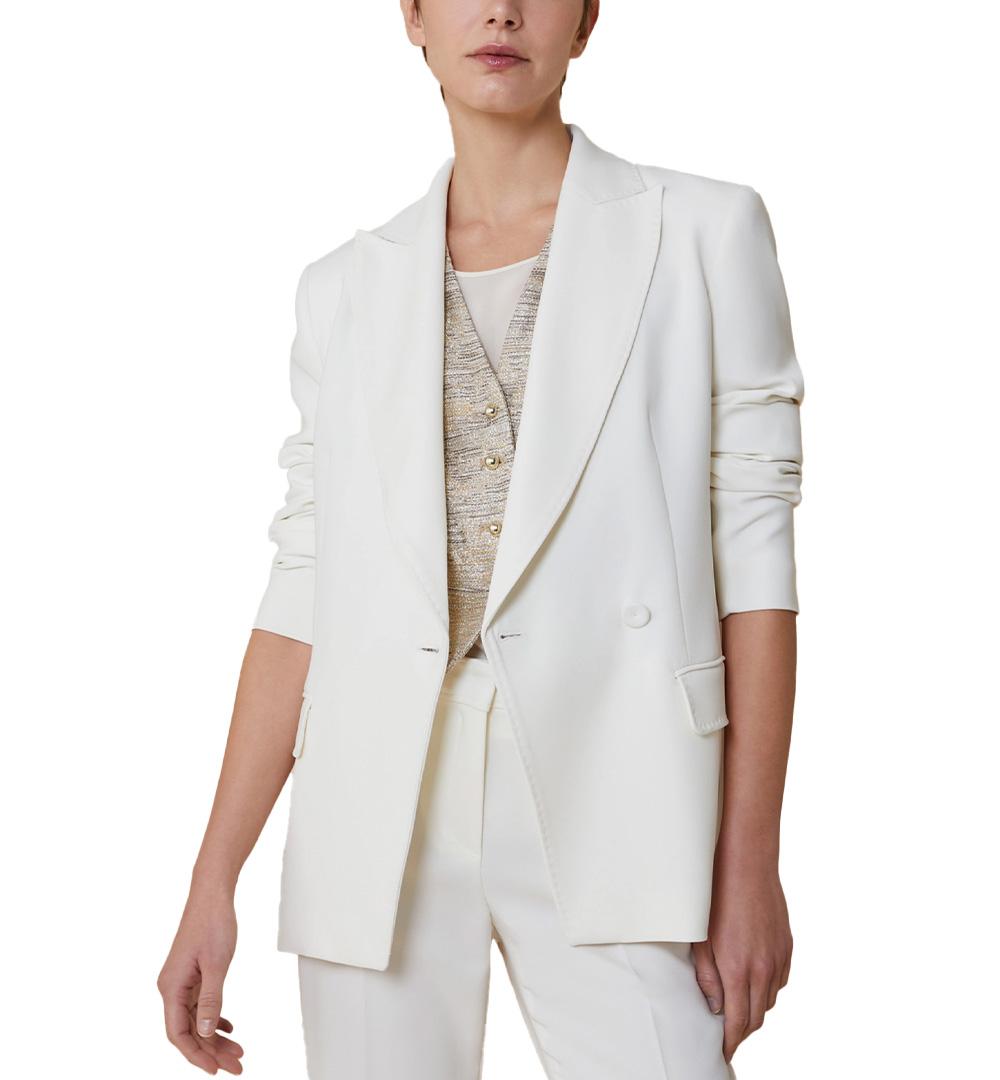 PENNYBLACK Blazer Pennyblack donna Result 2511041112200 Bianco poliestere revers tasche 2511041112200 001 