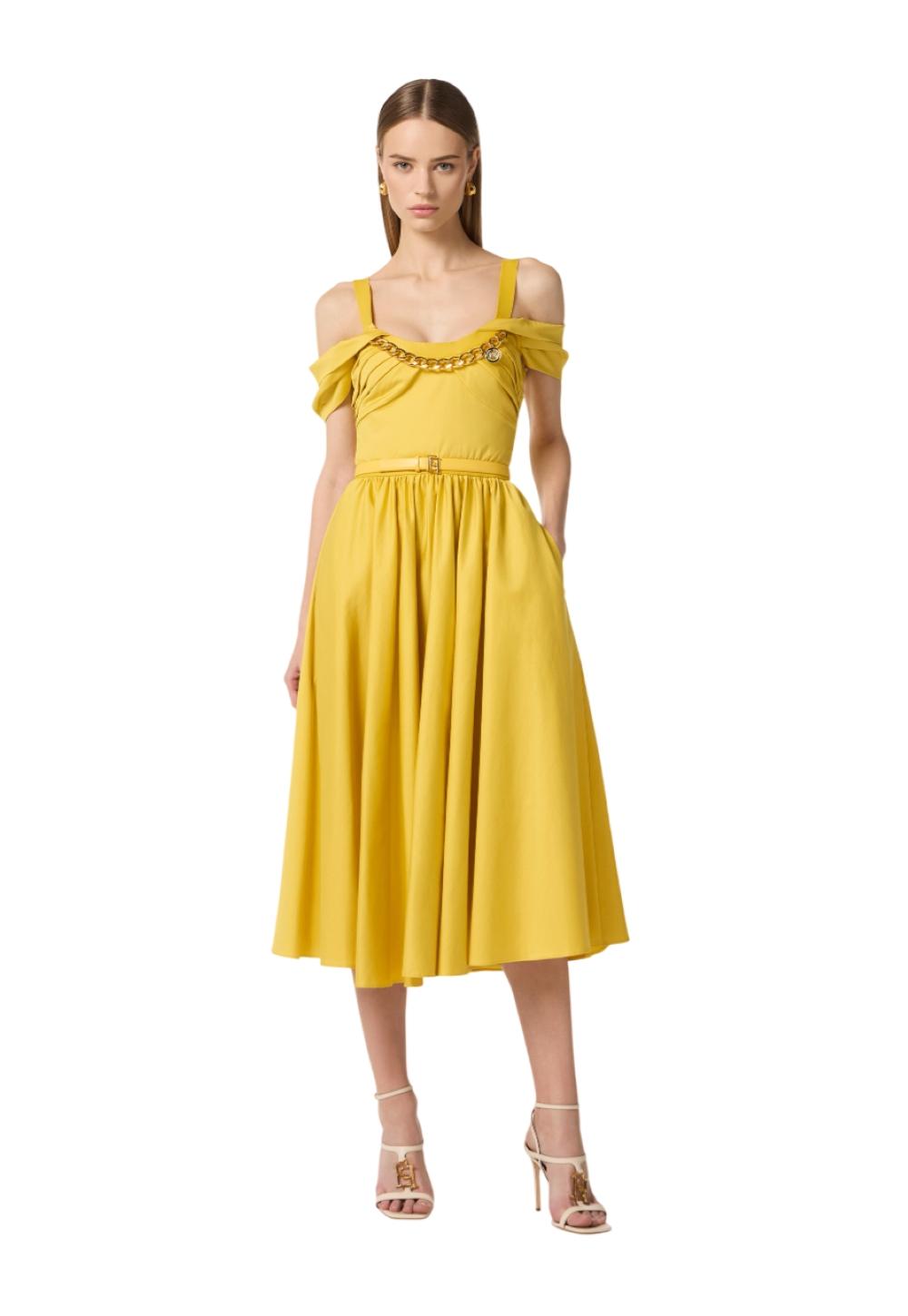 ELISABETTA FRANCHI Abito Elisabetta Franchi donna AB92161E2EV4 The Club Giallo<BR/> AB92161E2 EV4 