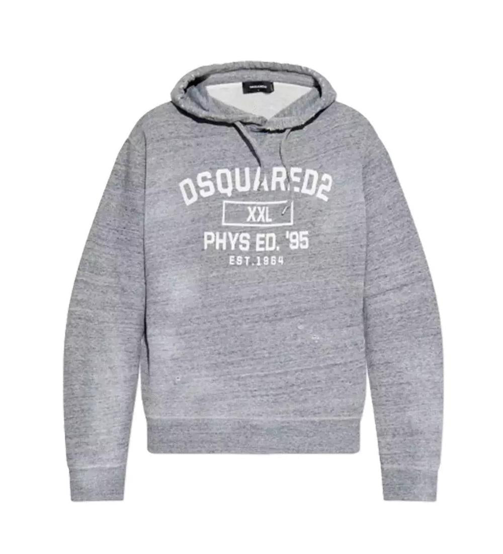 DSQUARED2 Felpa Dsquared2 uomo S74GU0894S25477860 Grigia con Cappuccio S74GU0894S25477 860 