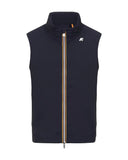 Smanicato K-WAY uomo K3123TW VALEN STRETCH NYLON JERSEY Blu antivento impermeabile collo a costine