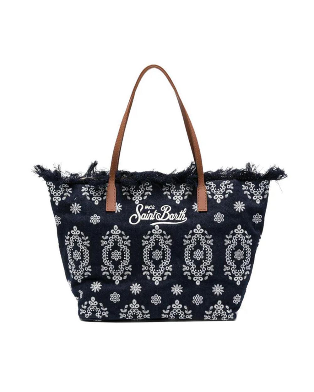 MC2 SAINT BARTH Borsa MC2 SAINT BARTH donna CITY BAG MID FRINGE CBF000101773L Nera CBF000101773L 00 