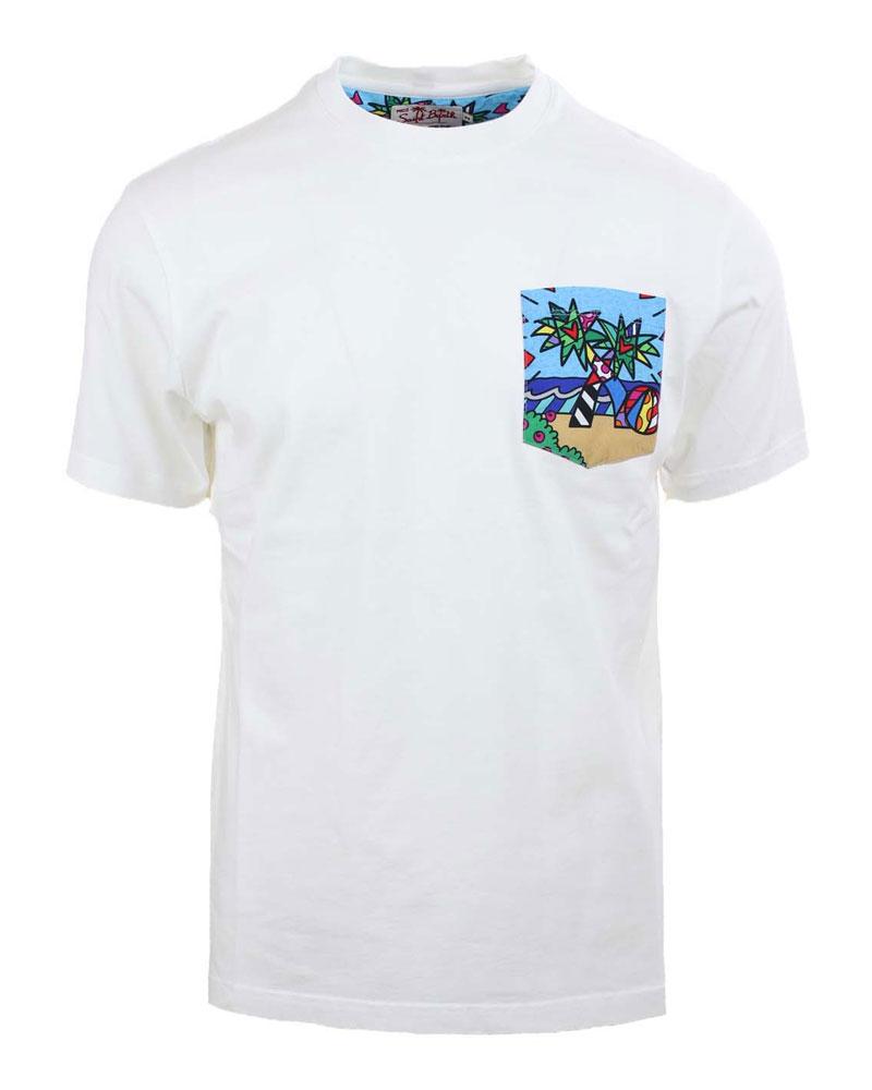 MC2 SAINT BARTH T-shirt Mc2 Saint Barth uomo Blanche Miami Beach bianca taschino BLANCHE02901H 31 