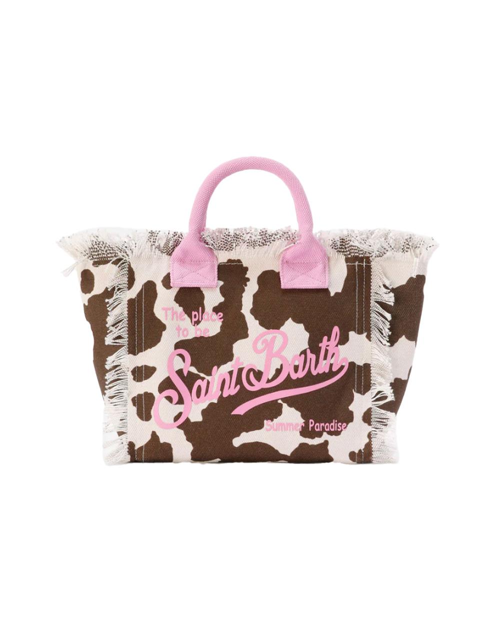 MC2 SAINT BARTH Borsa MC2 SAINT BARTH donna Colette Frange COL000100327L Maculata frange logo tracolla manici COL000100327L 1021 