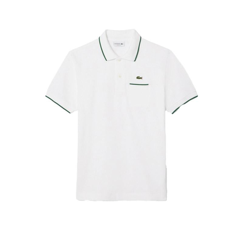 LACOSTE Polo Lacoste uomo  PH9838 737 bianca profilo in contrasto PH9838 737 