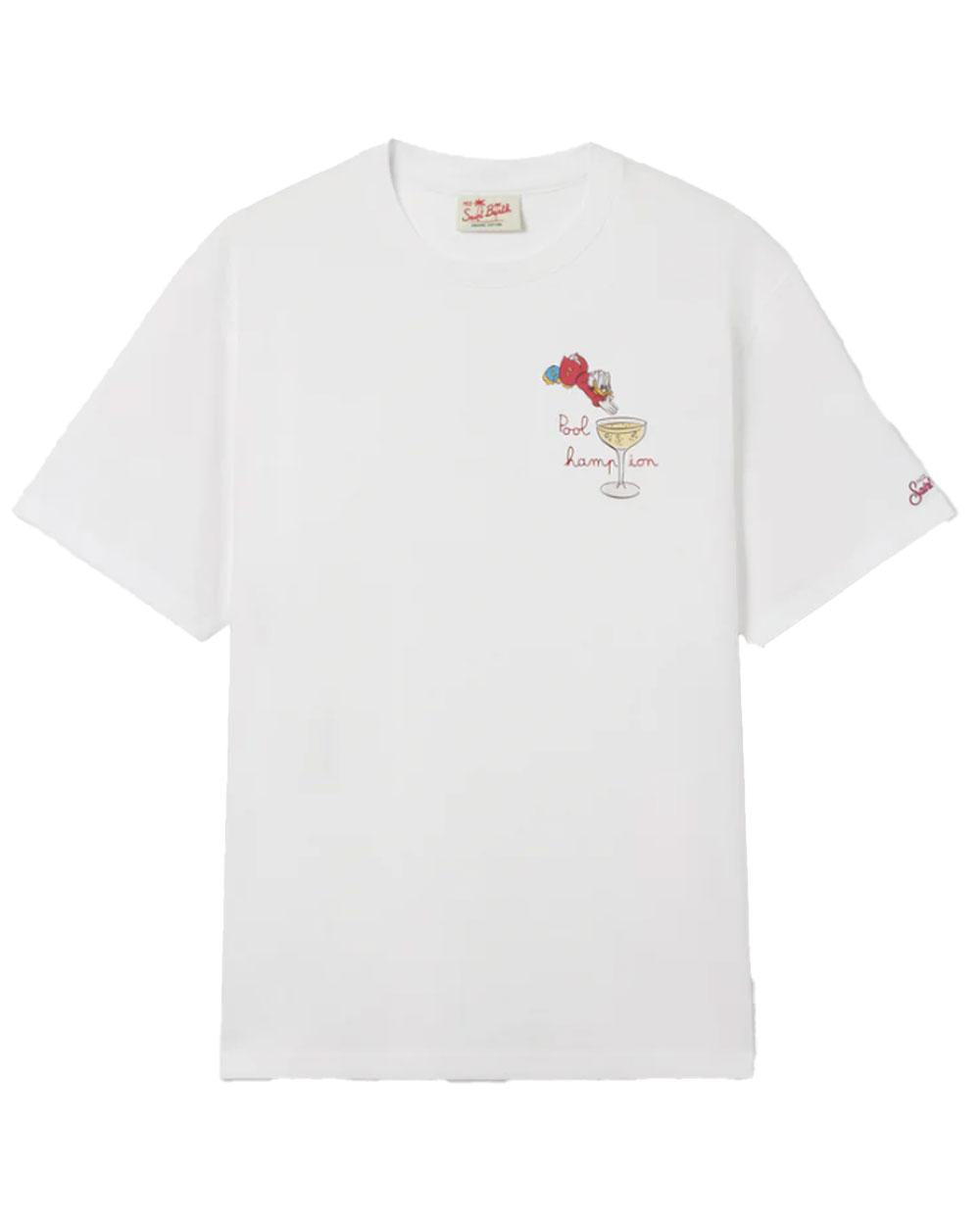MC2 SAINT BARTH T-shirt Mc2 Saint Barth uomo Portofino Scrooge Champion bianca POT000100755L 01N 