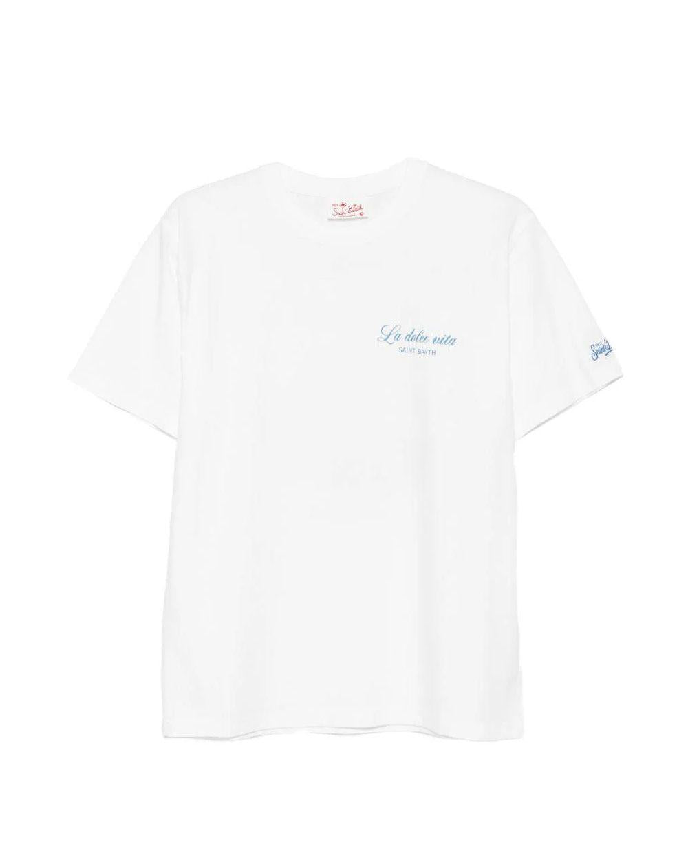 MC2 SAINT BARTH T-shirt Mc2 Saint Barth uomo Portland Dolce vita bianca <BR/> PRL000200932L 01N 